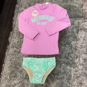 Rashgaurd with matching bikini bottoms